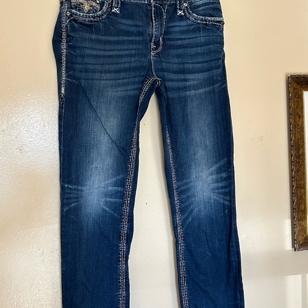 Rock Revival Dark Blue Skinny Jeans